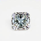 Moissanite 1PC Tiny 5x5 MM Square Faceted White Sparkling Man Made Gems