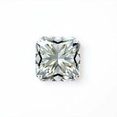 Moissanite 1PC Tiny 5x5 MM Square Faceted White Sparkling Man Made Gems