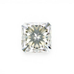 Moissanite 1PC Tiny 6x6 MM Square Faceted White Polished Man Made Loose Gems