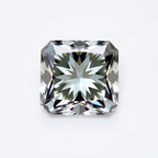 Moissanite 1PC Tiny 6x6 MM Square Faceted White Polished Man Made Loose Gems