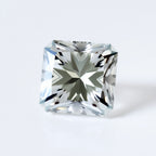 Moissanite 1PC Small 7x7 MM Square Faceted White Splendid Man Made Loose Gemstone