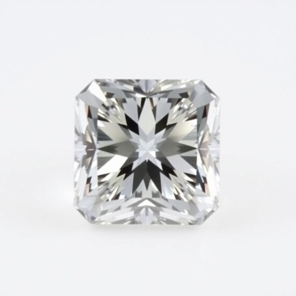 Moissanite 1PC Medium 9x9 MM Square Faceted White Lustrous Man Made Gems