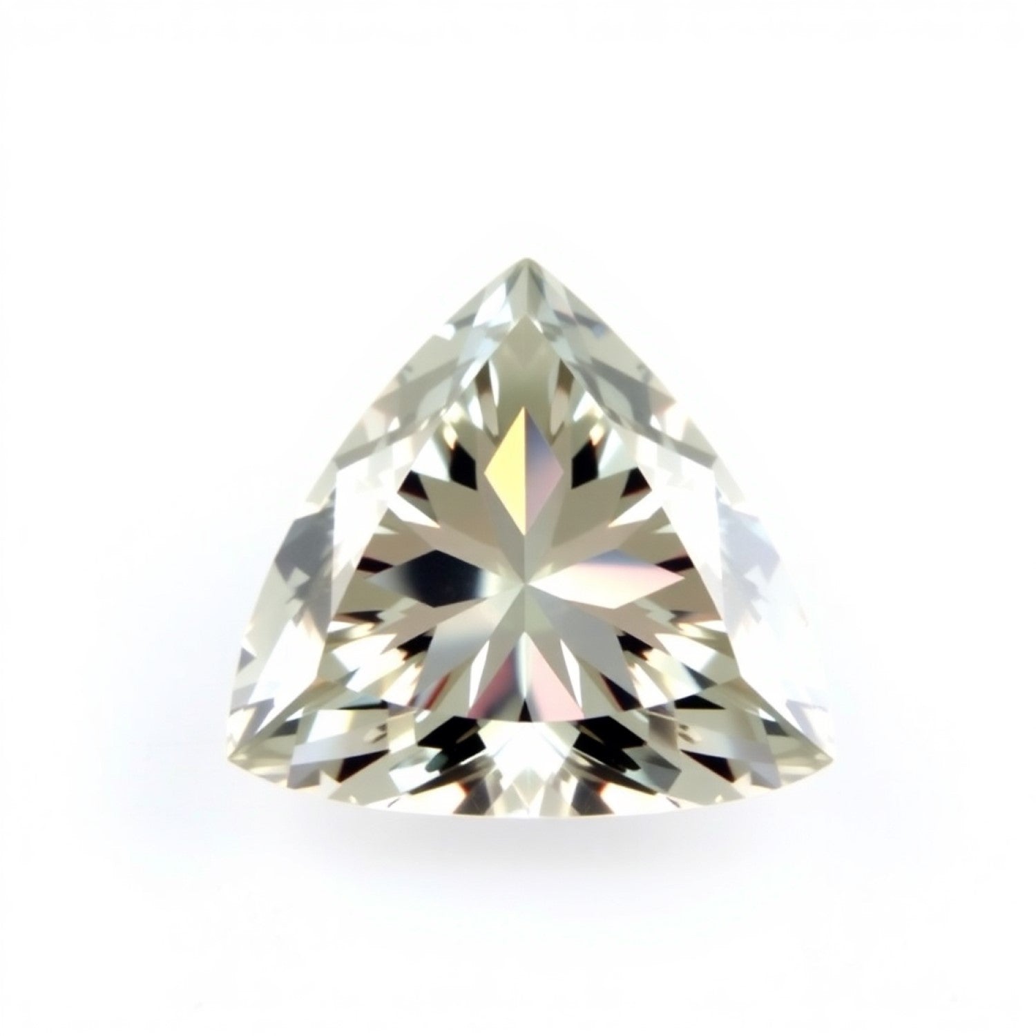 Moissanite 1PC Large 11x11 MM Triangle Faceted White Fine Man Made Loose Gemstone Sekundär produktbild