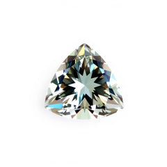 Moissanite 1PC Chunky 14x14 MM Triangle Faceted White Genuine Man Made Loose Gems