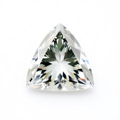 Moissanite 1PC Chunky 16x16 MM Triangle Faceted White Pure Man Made Loose Gemstones