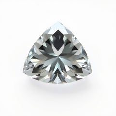 Moissanite 1PC Chunky 16x16 MM Triangle Faceted White Pure Man Made Loose Gemstones