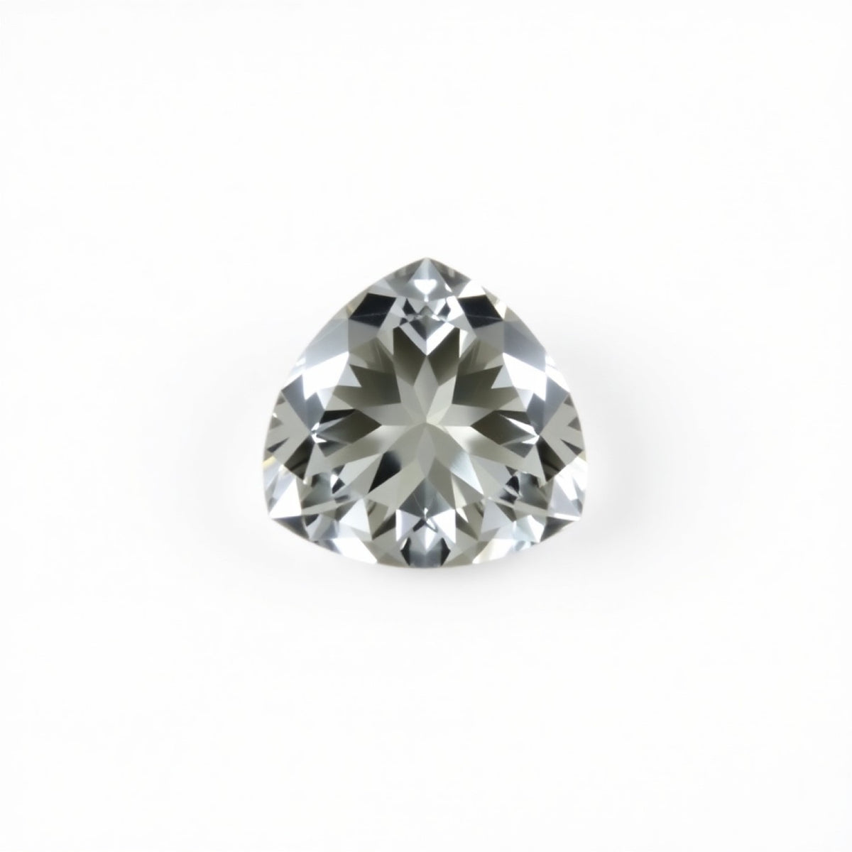 Moissanite 10PC Tiny 4x4 MM Triangle Faceted White Brilliant Man Made Loose Gemstones