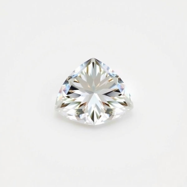 Moissanite 1PC Tiny 5x5 MM Triangle Faceted White Sparkling Man Made Gems