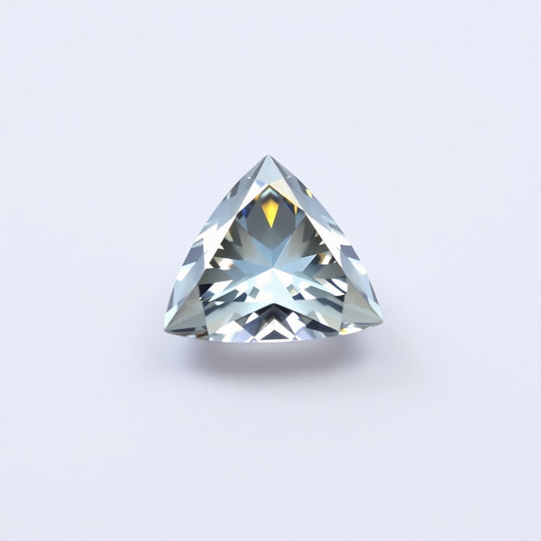 Moissanite 1PC Tiny 6x6 MM Triangle Faceted White Polished Man Made Loose Gems