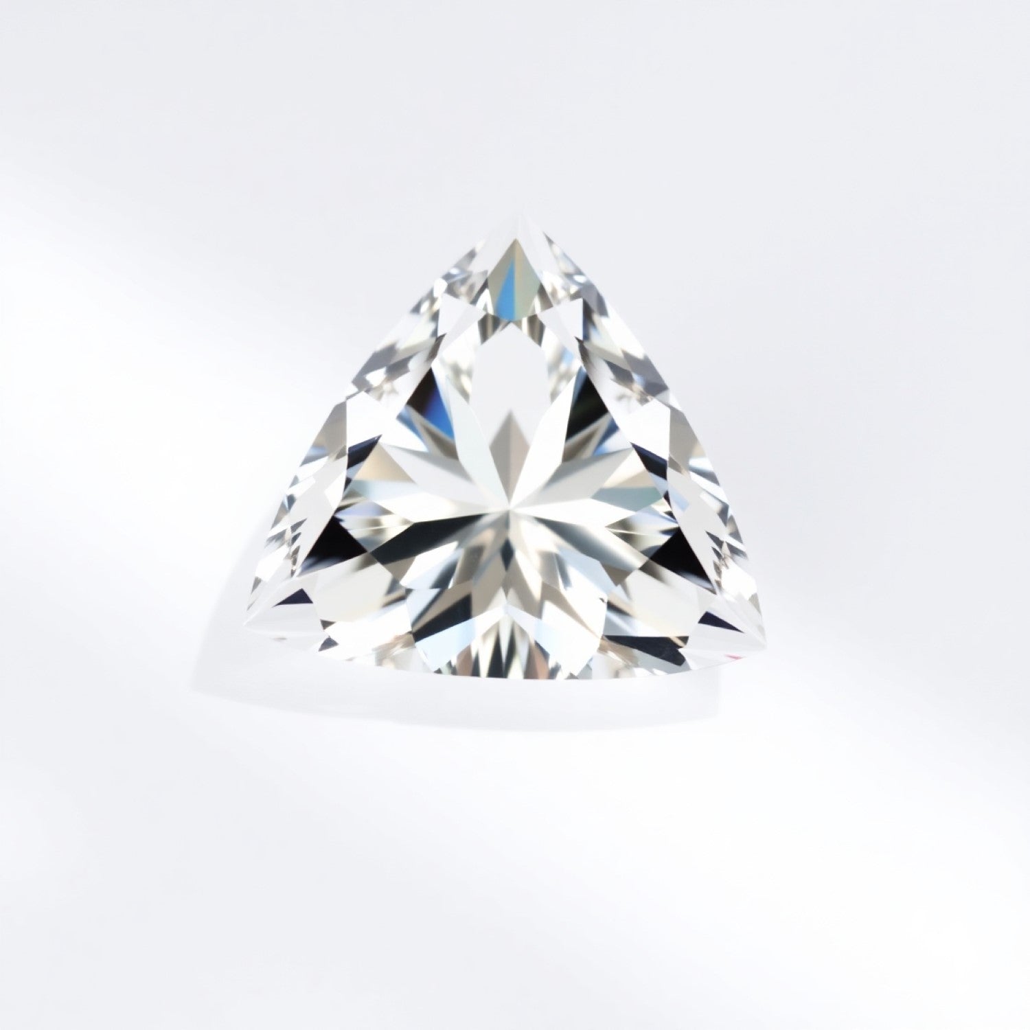 Moissanite 1PC Small 7x7 MM Triangle Faceted White Splendid Man Made Loose Gemstone