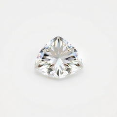 Moissanite 1PC Small 7x7 MM Triangle Faceted White Splendid Man Made Loose Gemstone