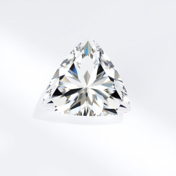 Moissanite 1PC Small 8x8 MM Triangle Faceted White Luster Man Made Loose Gemstones