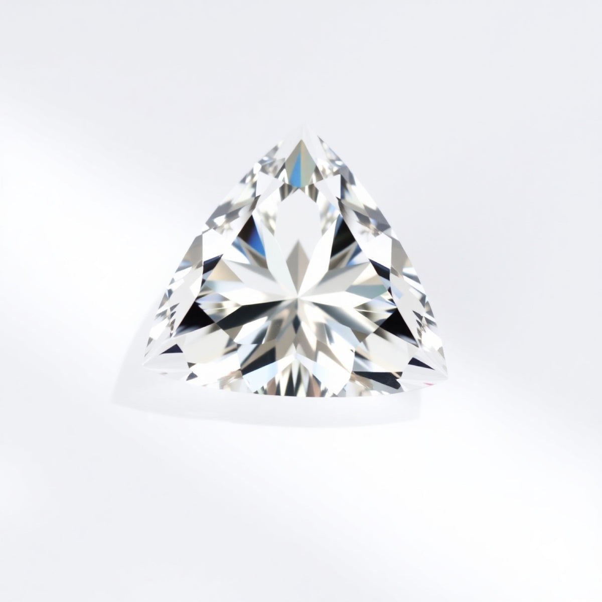 Moissanite 1PC Small 8x8 MM Triangle Faceted White Luster Man Made Loose Gemstones