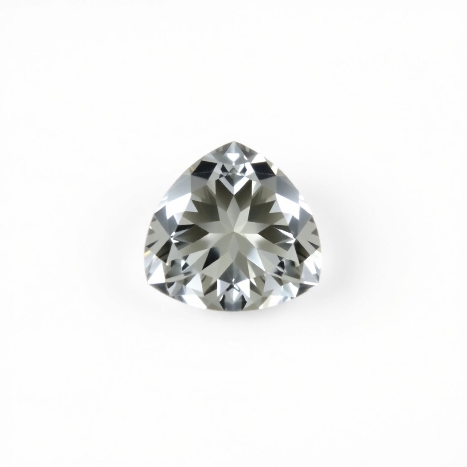 Moissanite 1PC Small 8x8 MM Triangle Faceted White Luster Man Made Loose Gemstones