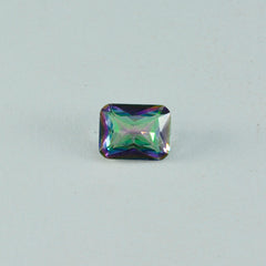 Mystic Quartz 1PC Chunky 13x18 MM Emerald Faceted Multicolor Brilliant Semi Precious Loose Gems