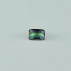 Mystic Quartz 1PC Large 9x11 MM Emerald Faceted Multicolor Natural Semi Precious Gems