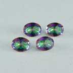 Mystic Quartz 1PC Large 10x14 MM Oval Faceted Multicolor Shine Semi Precious Loose Gemstones