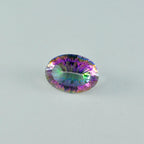 Mystic Quartz 1PC Tiny 3x5 MM Oval Faceted Multicolor Natural Semi Precious Gems
