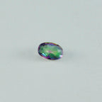 Mystic Quartz 1PC Small 6x9 MM Oval Faceted Multicolor Fiery Semi Precious Gems
