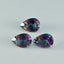 Mystic Quartz 1PC Medium 8x10 MM Pear Faceted Multicolor Pure Semi Precious Loose Gems