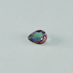 Mystic Quartz 1PC Large 8x12 MM Pear Faceted Multicolor Brilliant Semi Precious Loose Gemstones
