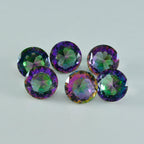 Mystic Quartz 1PC Chunky 15x15 MM Round Faceted Multicolor Superior Semi Precious Gems