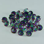Mystic Quartz 1PC Medium 9x9 MM Round Faceted Multicolor Lustrous Semi Precious Loose Gemstone