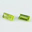 Peridot 10PC Tiny 2x4 MM Baguette Faceted Green Brilliant Semi Precious Loose Gems