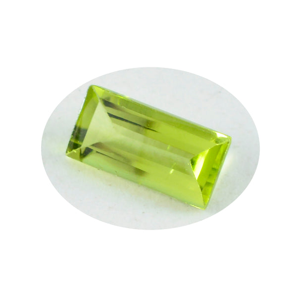 Peridot 10PC Tiny 2x4 MM Baguette Faceted Green Brilliant Semi Precious Loose Gems