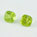 Peridot 1PC Large 11x11 MM Cushion Faceted Green Fine Semi Precious Loose Gemstone
