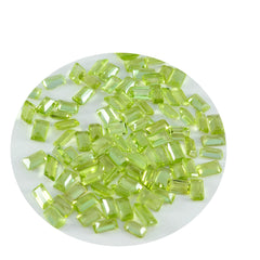 Peridot 1PC Tiny 5x7 MM Emerald Faceted Green Luster Semi Precious Loose Gems