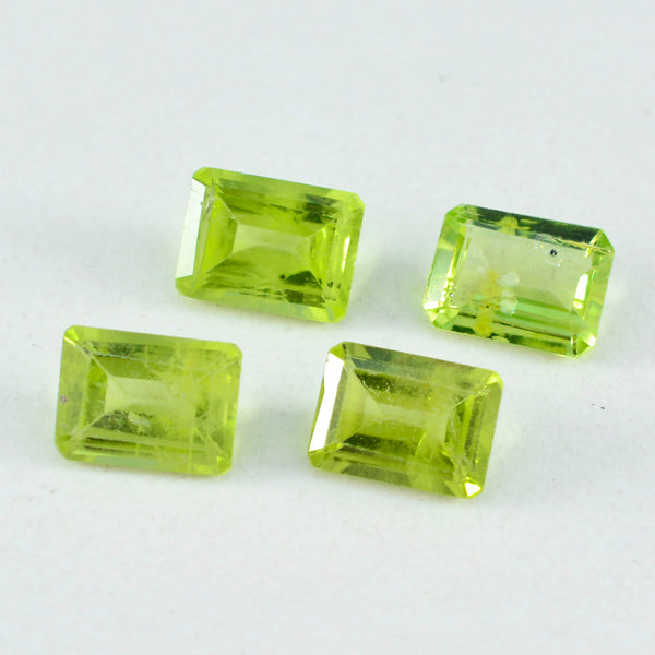 Peridot 1PC Large 9x11 MM Emerald Faceted Green Genuine Semi Precious Loose Gemstones