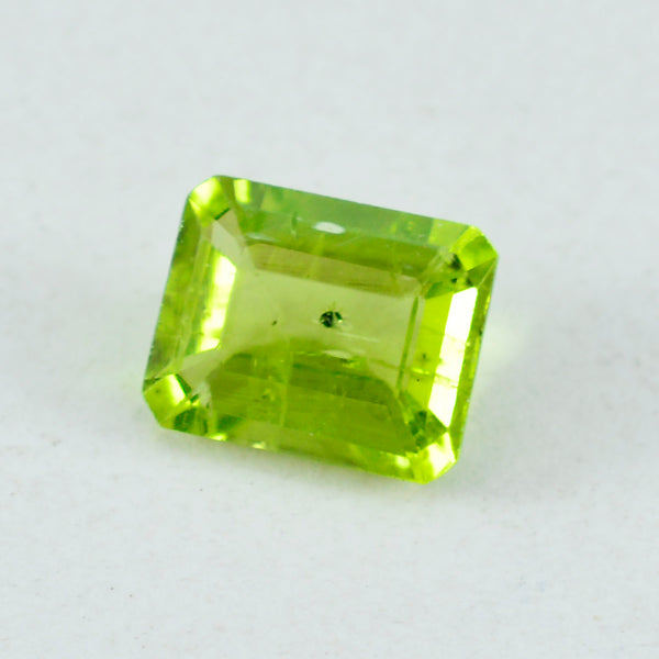 Peridot 1PC Chunky 12x16 MM Emerald Faceted Green Brilliant Semi Precious Loose Gemstones