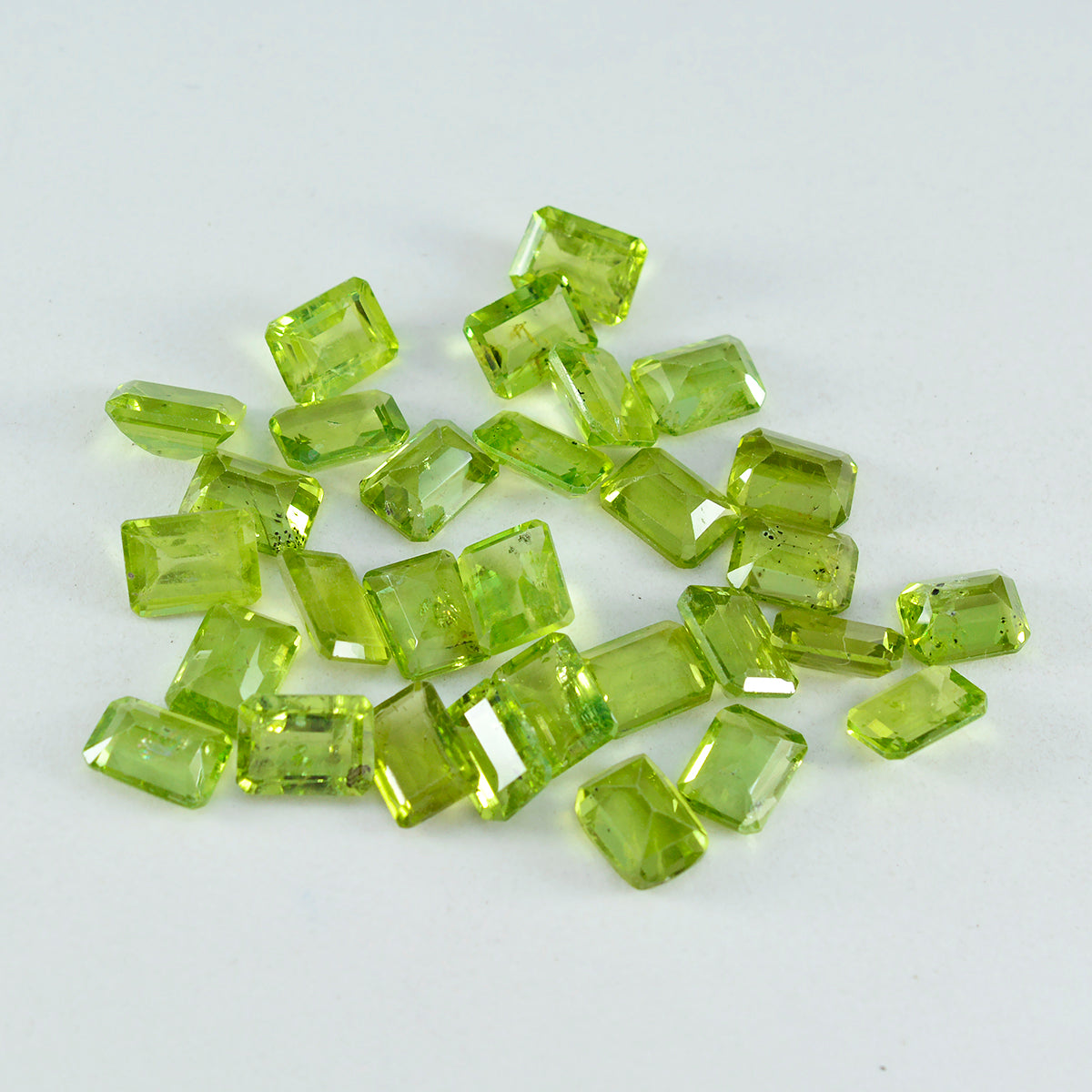 Peridot 1PC Large 8x12 MM Emerald Faceted Green Superior Semi Precious Gems Secondary image