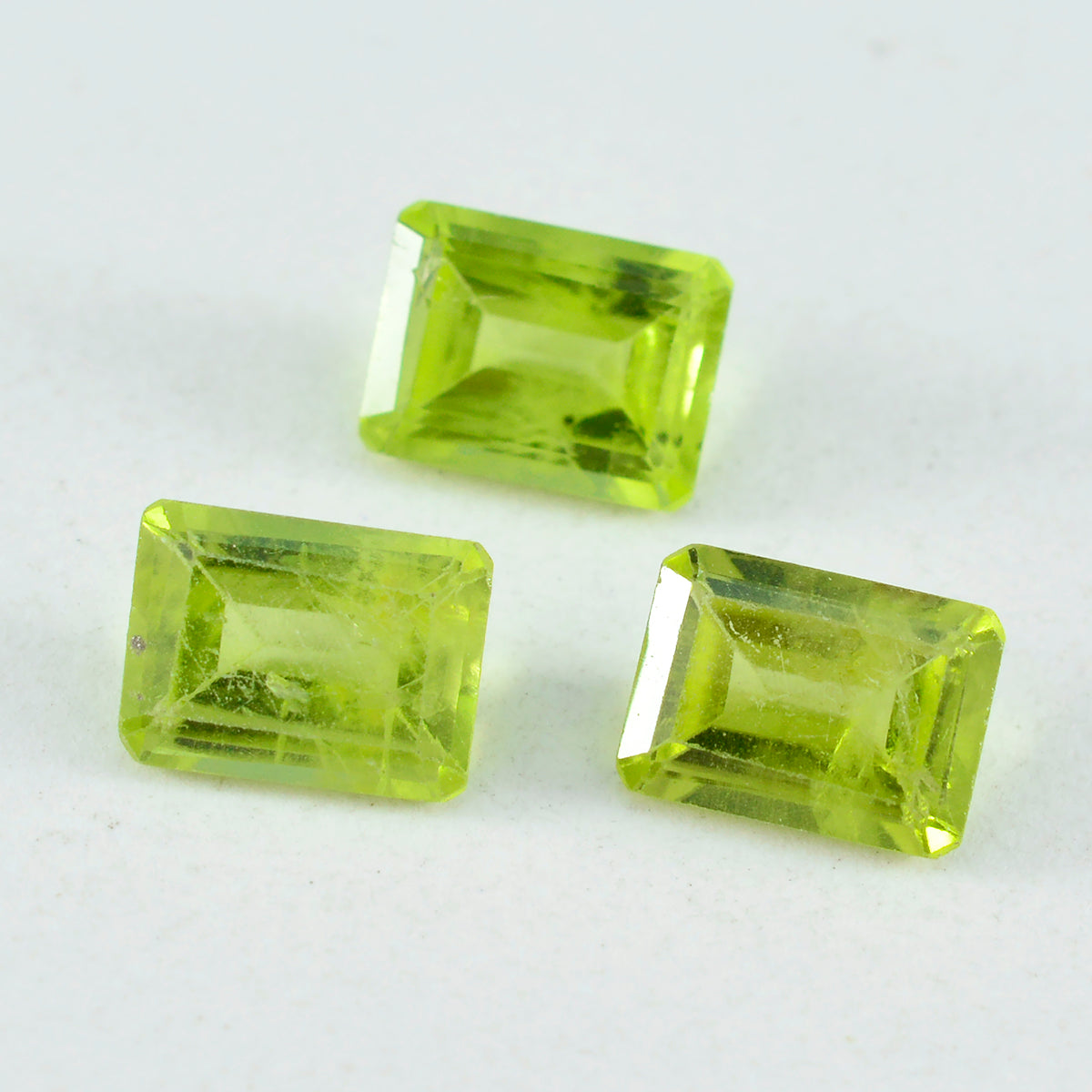 Peridot 1PC Large 8x12 MM Emerald Faceted Green Superior Semi Precious Gems