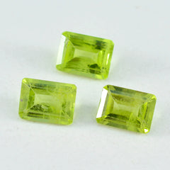 Peridot 1PC Large 8x12 MM Emerald Faceted Green Superior Semi Precious Gems