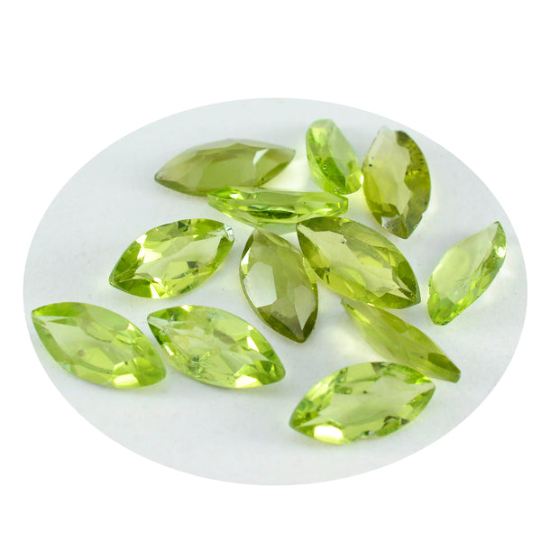 Peridot 1PC Tiny 4x8 MM Marquise Faceted Green Superior Semi Precious Loose Gemstone