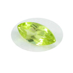 Peridot 1PC Medium 7x14 MM Marquise Faceted Green Brilliant Semi Precious Loose Gems