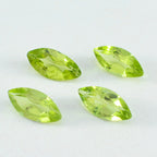 Peridot 1PC Small 6x12 MM Marquise Faceted Green Fiery Semi Precious Gems