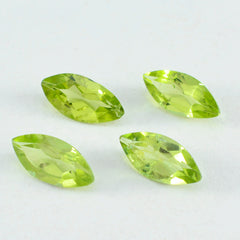 Peridot 1PC Small 6x12 MM Marquise Faceted Green Fiery Semi Precious Gems