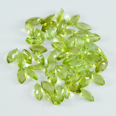 Peridot 1PC Tiny 3x6 MM Marquise Faceted Green Genuine Semi Precious Loose Gems