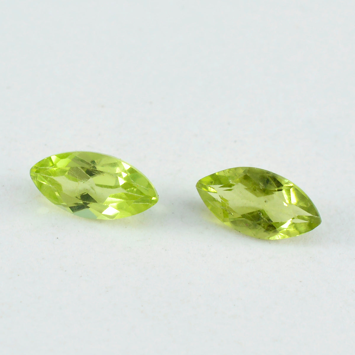 Peridot 1PC Small 6x12 MM Marquise Faceted Green Fiery Semi Precious Gems