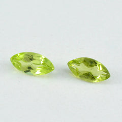 Peridot 1PC Small 6x12 MM Marquise Faceted Green Fiery Semi Precious Gems