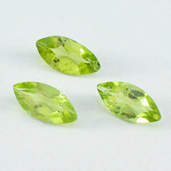 Peridot 1PC Medium 7x14 MM Marquise Faceted Green Brilliant Semi Precious Loose Gems