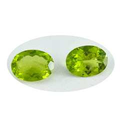 Peridot 1PC Tiny 5x7 MM Oval Faceted Green Pure Semi Precious Loose Gems