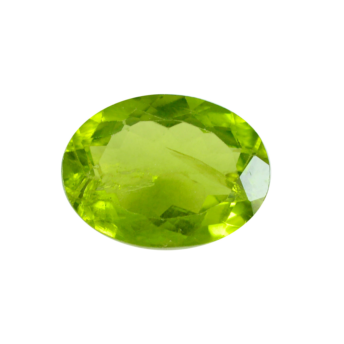 Peridot 1PC Chunky 13x18 MM Oval Faceted Green Natural Semi Precious Gems Hoofdafbeelding