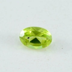 Peridot 1PC Tiny 4x6 MM Oval Faceted Green Superior Semi Precious Gems