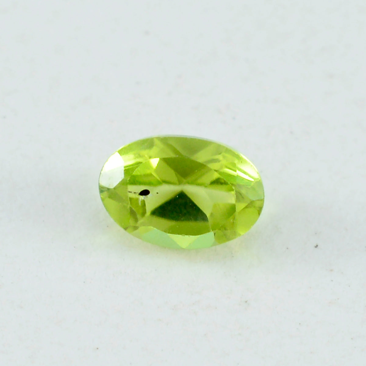 Peridot 1PC Large 8x12 MM Oval Faceted Green Lustrous Semi Precious Gems