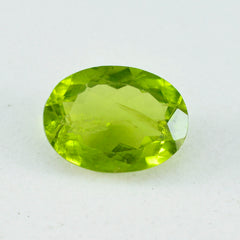 Peridot 1PC Chunky 13x18 MM Oval Faceted Green Natural Semi Precious Gems