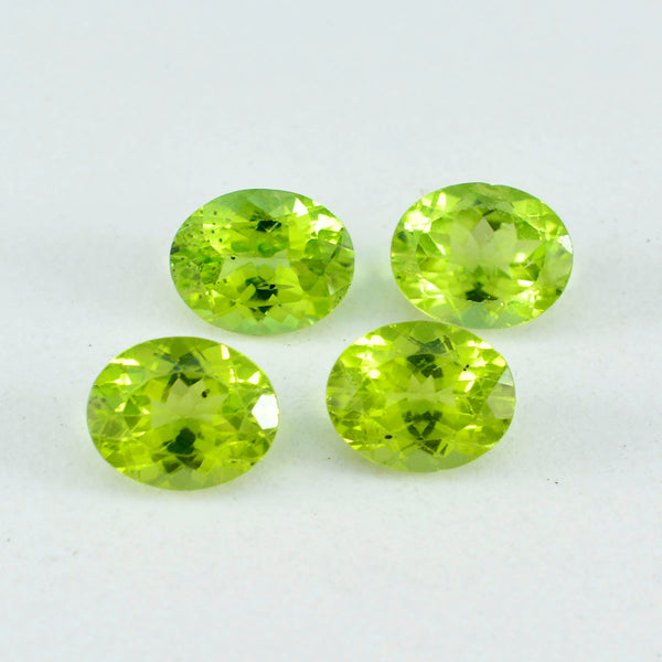 Peridot 1PC Tiny 5x7 MM Oval Faceted Green Pure Semi Precious Loose Gems